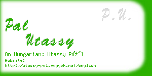 pal utassy business card